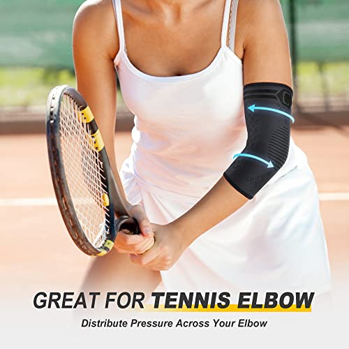 Elbow Brace Compression Sleeve - 2 Pack for Pain Relief
