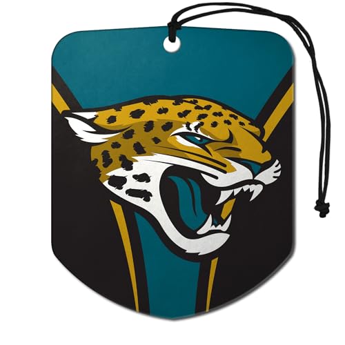 NFL Jacksonville Jaguars Car Air Freshener - 2 Pack, Black Ice