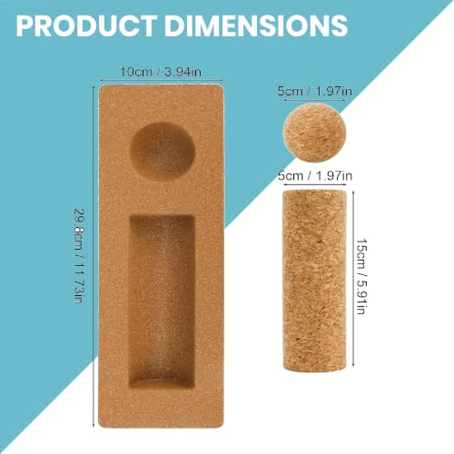 Natural Cork Balance Board Set for Feet & Ankles – Balance Trainer & Self Massage Kit