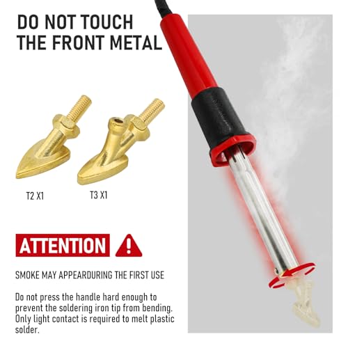 RX WELD Plastic Welding Kit,100W Plastic Welder,Plastic Repair Kit for Automotive Car Bumper