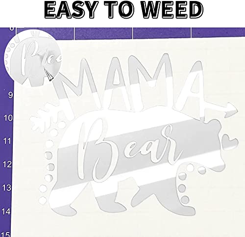 Permanent Glossy White Vinyl Roll - 12" x 6FT for DIY Projects