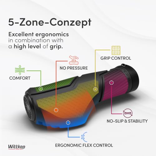 Ergonomic Bike Handlebar Grips - 3-Zone Comfort Design - Black