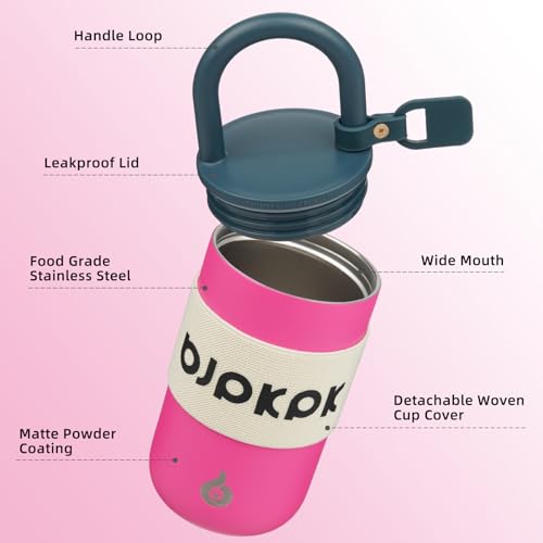 13oz Insulated Tumbler with Handle & Lid - Pink