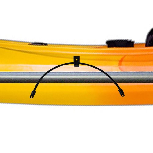 Kayak Bungee Paddle Holders - Pack of 2 with Screws & J-Hooks