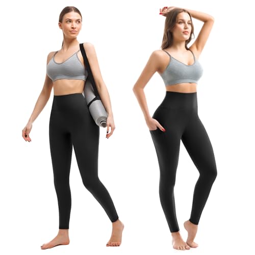 Walifrey Leggings with Pockets for Women
