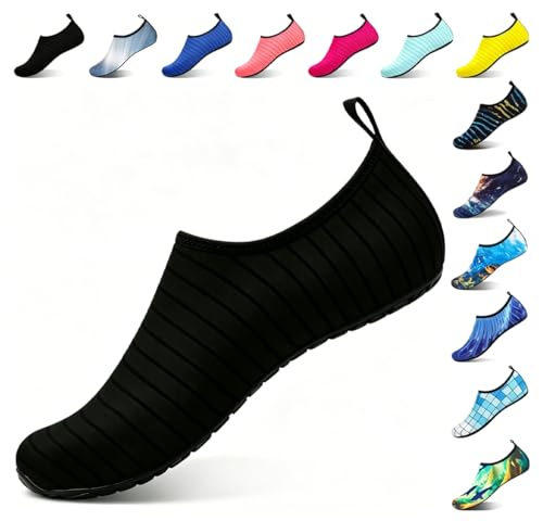 Quick-Dry Non-Slip Water Shoes for Men & Women - 3X-Wide 13-14/12-13 - Black
