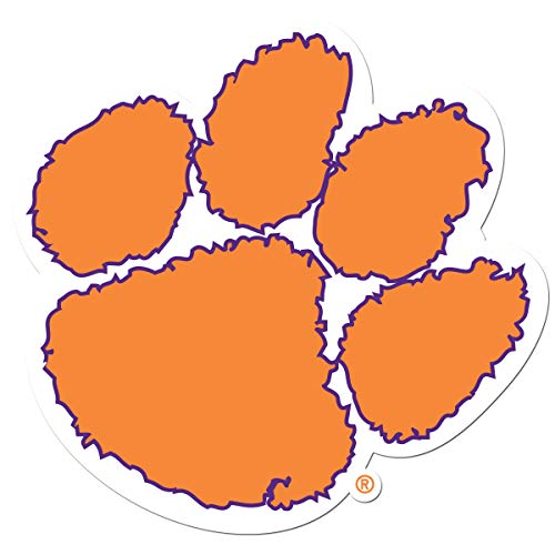 Clemson Tigers Auto Decal - 8 Inch Team Color Sticker