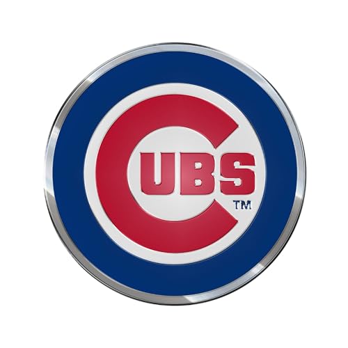 Chicago Cubs Aluminum Color Emblem - 3D Embossed Logo