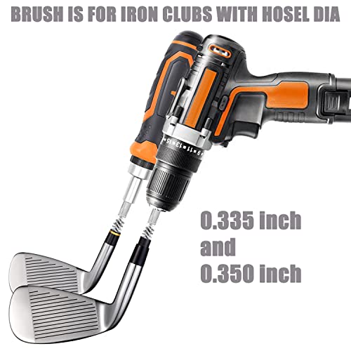 Golf Club Head Hosel Brushes - Stainless Steel Cleaning Tool (2 Pack)