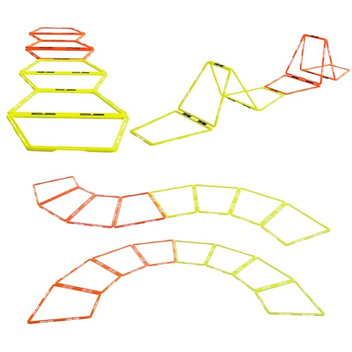 Trapezoid Agility Rings - Set of 12 for Speed Training