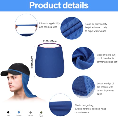 Neck Gaiter Cover for Sun Protection - Black, Gray, Blue, Military Green