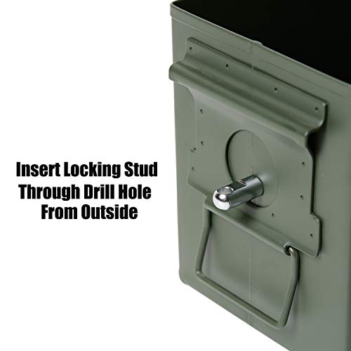 Locking Hardware Kit for Ammo Can - 1 Count, Silver Color