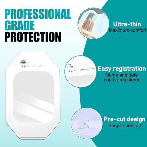 BSeWenerte Waterproof Transparent Film Dressing 40 Pack 4" x 4.75" - Hypoallergenic Wound Bandages