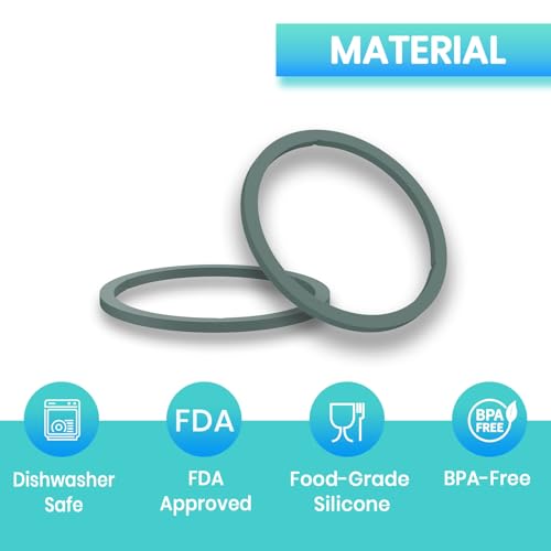 Replacement Silicone Gasket Seals for Magnetic Spout Lid - 4 Pack
