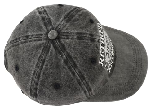Xpayzere Not My Problem Anymore Retirement Baseball Cap Black Adjustable Cotton Hat for Men Women