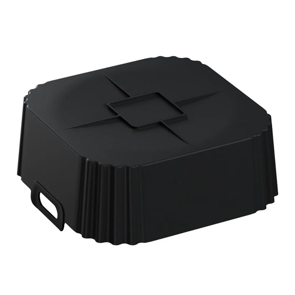 AF140 UK Silicone Air Fryer Liners for Ninja Air Fryer AF180 AF181, for COSORI 5.5 6L, 2pcs Reusable Airfryer AF141 UK Silicone Trays for Philips HD9270, 9 Inch Square Non-Stick Air Fryer Acc