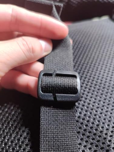 Tactical Webbing Strap Keeper Clips - 1-Inch, Black, 2-Pack