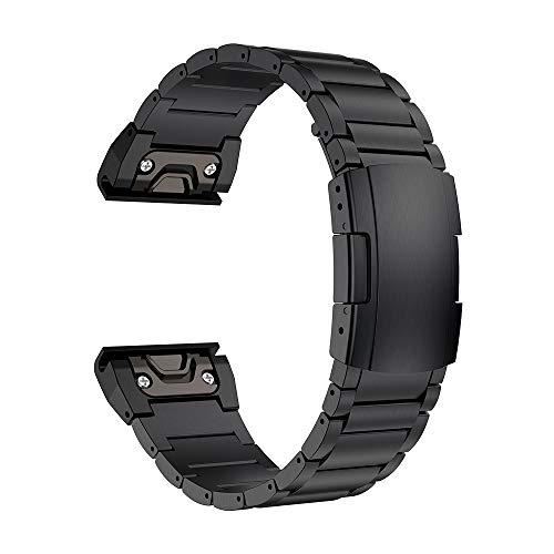 22mm Stainless Steel Quick Release Watch Band for Garmin Fenix 7 Pro