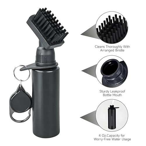 Golf Club Cleaner Brush with Water Spray Bottle - 7.5 Inches