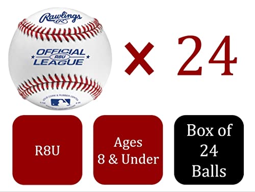 Youth Practice Baseballs in Bucket - 24 Count R8U/OLB3
