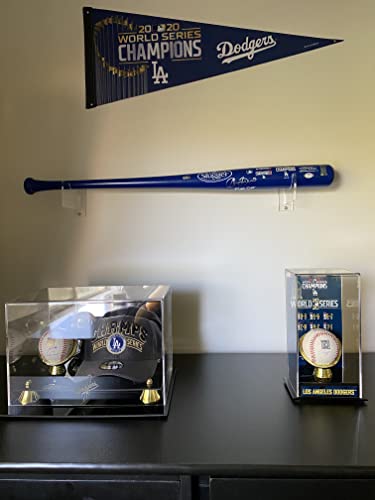 Top Stage Baseball Bat Wall Mount Display Rack Holder Stand - Horizontal Acrylic