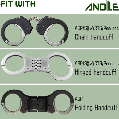 ANOLE Universal Handcuff Holster for Duty Belt, Fits Chain & Hinged Cuffs