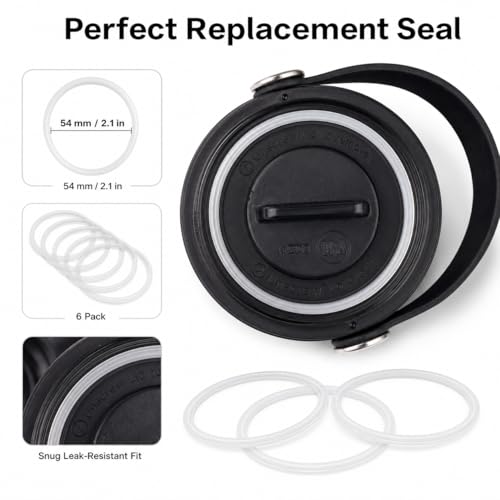 Hydro Flask Wide Mouth Gasket Replacement - 6 Pack