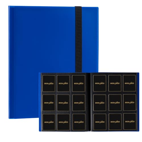 Card Binder 9 Pocket Storage 360 Binder,Trading Binder（Blue）