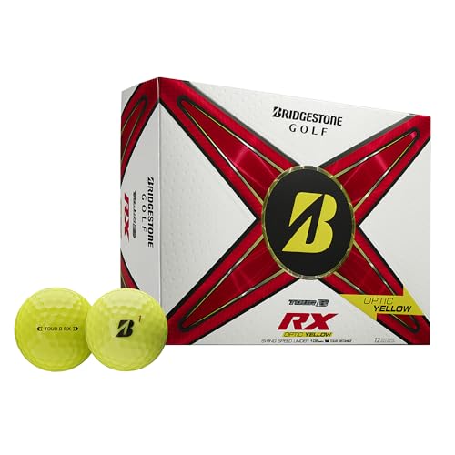 Bridgestone Tour B RX Golf Balls, Yellow, 1 Dozen, Standard/ Previous Gen