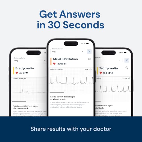 Personal EKG Monitor - FDA-Cleared 30-Second Heart Rhythm Checker