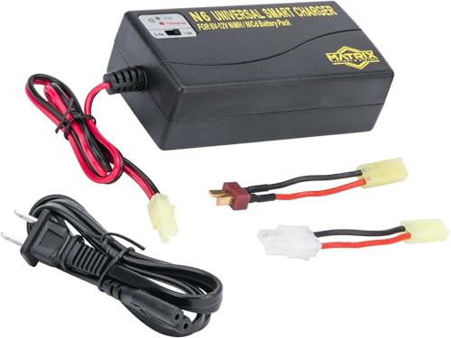 Smart Charger for 6V-12V NiMH & NiCd Battery Packs with Deans Adapter