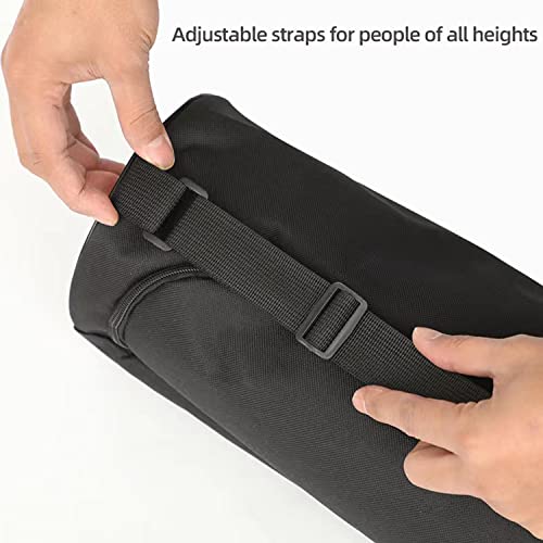 Yoga Mat Bag for Travel - Adjustable Full-Zip Pouch - Black