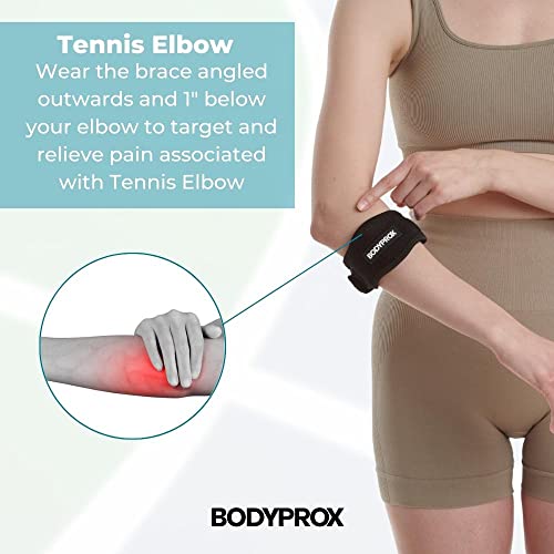 Adjustable Elbow Brace 2 Pack for Pain Relief & Support