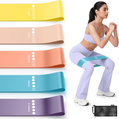 5-Pack Resistance Bands for Strength Training - Pastel