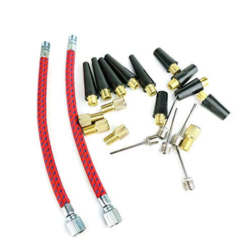 22-Piece Inflator Kit with Pump Needles and Adapters