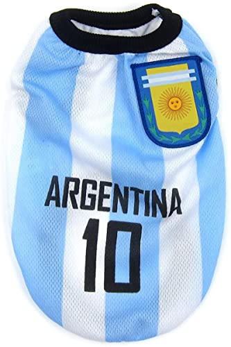 World Cup Soccer Jersey for Dogs - Blue, Small Size