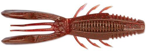 Rapala CrushCity Ox Blood Red 4in Soft Plastic Creature Bait for Bass Fishing