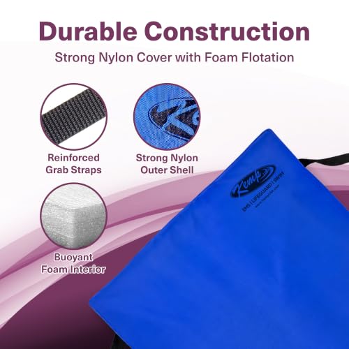 Kemp USA Type IV Throwable Flotation Cushion Royal Blue - USCG Approved Boat Safety