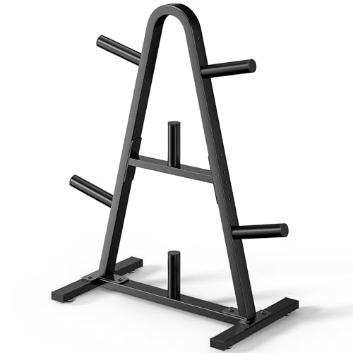 Olympic Weight Plate Rack - 400LB Heavy Duty Storage Tree