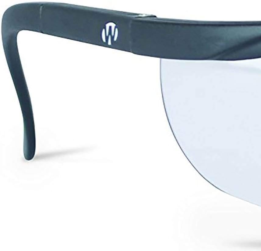 Walker’s Safety Shooting Glasses - High-Grade Polycarbonate Lenses | Adjustable Half Frame with Soft Rubber Nose Piece