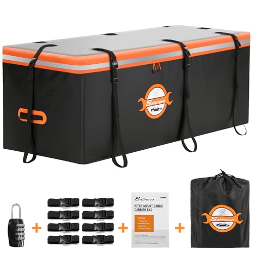 20 Cu Ft Waterproof Hitch Cargo Carrier Bag with 8 Straps