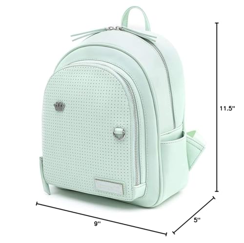 Loungefly Mint Pin Trader Faux-Leather Mini Backpack (One Size, Mint)