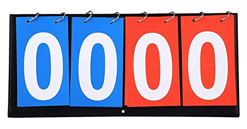 Portable 4-Digital Sports Flip Scoreboard - Multi-Sport Use