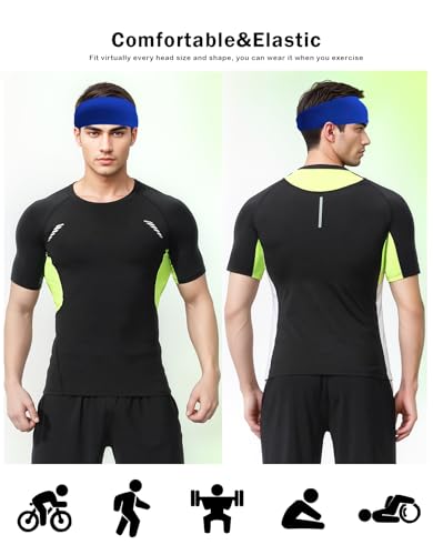 Non-Slip Sweat Headband for Men & Women - Royal Blue
