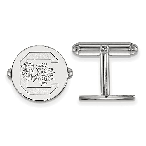 Sterling Silver South Carolina Cufflinks - 15mm