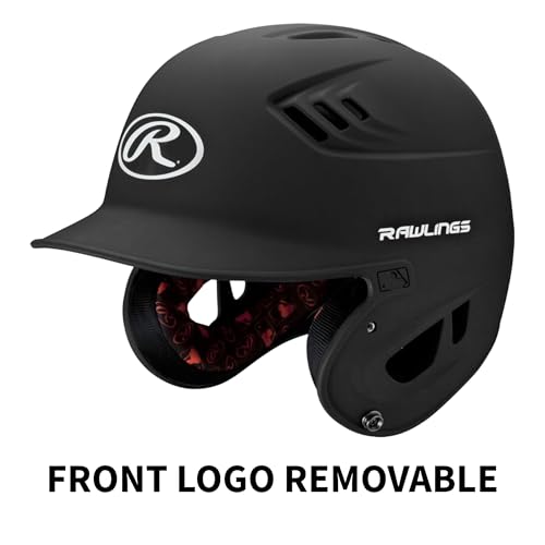 Rawlings R16 Velo Baseball Batting Helmet Matte Black JR 6 3/8 - 7 1/8