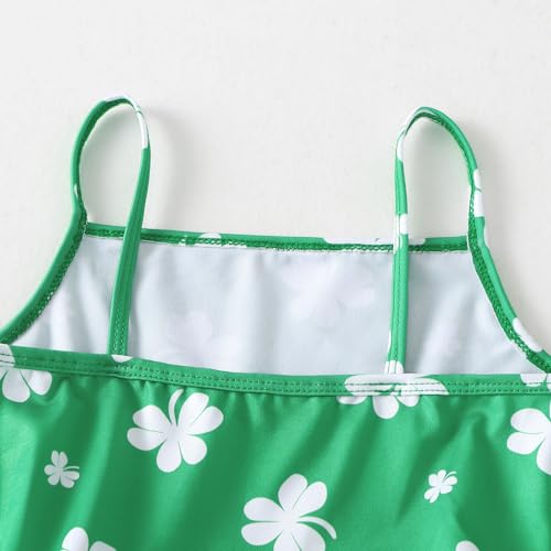 Toddler Girls Tutu Dress - Tulle Ballet Leotard Outfit, 5-6 Years Green Clover