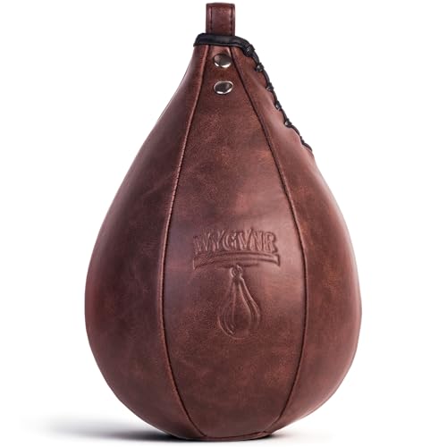 Brown Speed Punching Bag for Boxing Training Home Gym Fitness - 10" x 7"