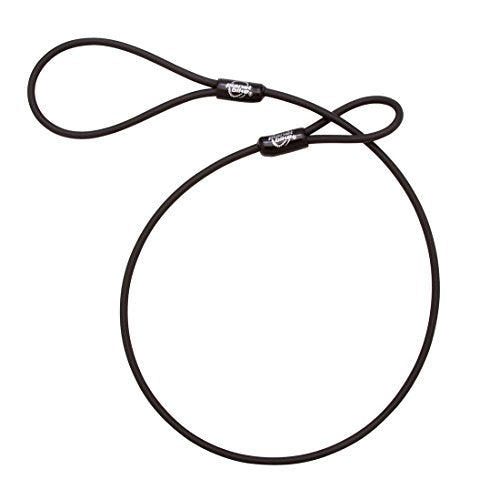 Bike Wheel Tether Cable - 5mm x 31in, Black