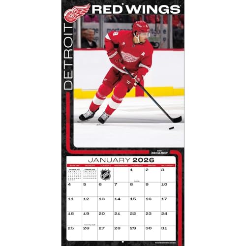 Detroit Red Wings 2026 Wall Calendar - 12x12 Full-Color Photos
